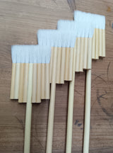 5周年特別セール品 短穂細平連筆9本立(穂丈2.4cm、数量限定)