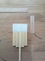 5周年特別セール品 少し短穂 細平連筆9本立(穂丈2.7cm、1本限り)