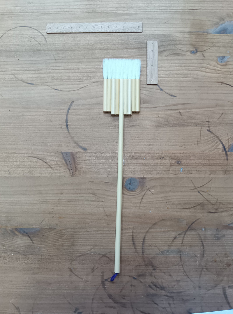 ５周年特別セール品　少し短穂　細平連筆９本立（穂丈2.7cm、１本限り）